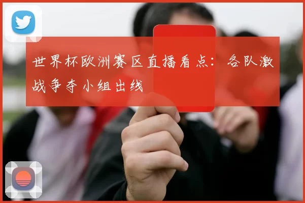 世界杯欧洲赛区直播看点：各队激战争夺小组出线
